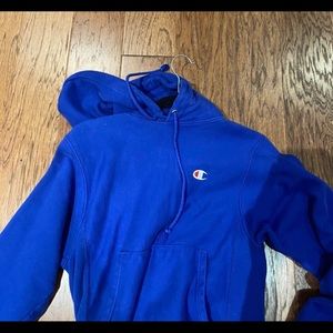 Blue champion hoodie